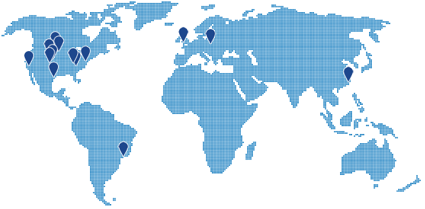 Facilities worldwide for global project execution